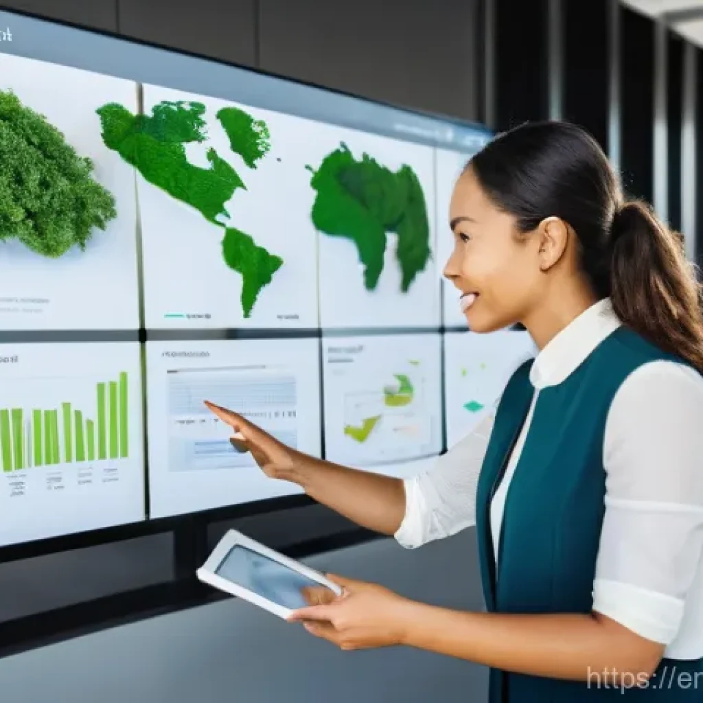 지속가능발전 전문가의 커리어 패스 - **Corporate Sustainability & ESG Focus**
A diverse team of five professionals (mixed genders, va...